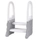 preview thumbnail 1 of 13, Toddler Step Stool for Bathroom Sink, Ronipic 2 Step Stools for Kids, Anti-Slip Stool Grey - 16.2x16.2x26in