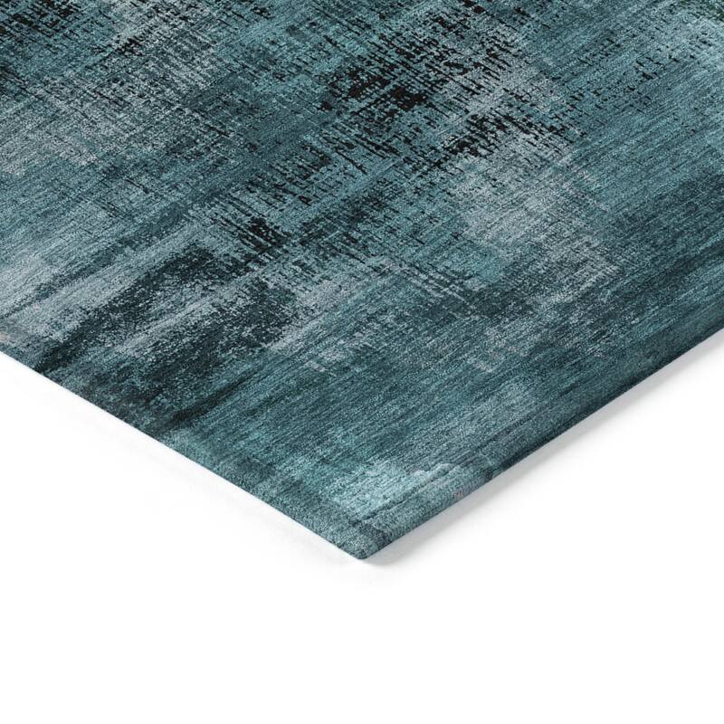 HomeRoots Abstract Transitional Rectangle Outdoor Rug