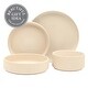 preview thumbnail 18 of 16, Gibson Elite Deerfield 16-Piece Stoneware Dinnerware Set - Stackable Plates and Bowls, Reactive Glaze Finish, Service for 4