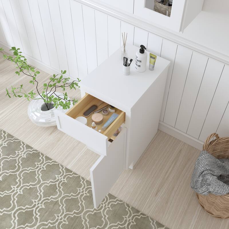 Vanity Art 15" Freestanding Single Base Storage Cabinet with Soft Close Door