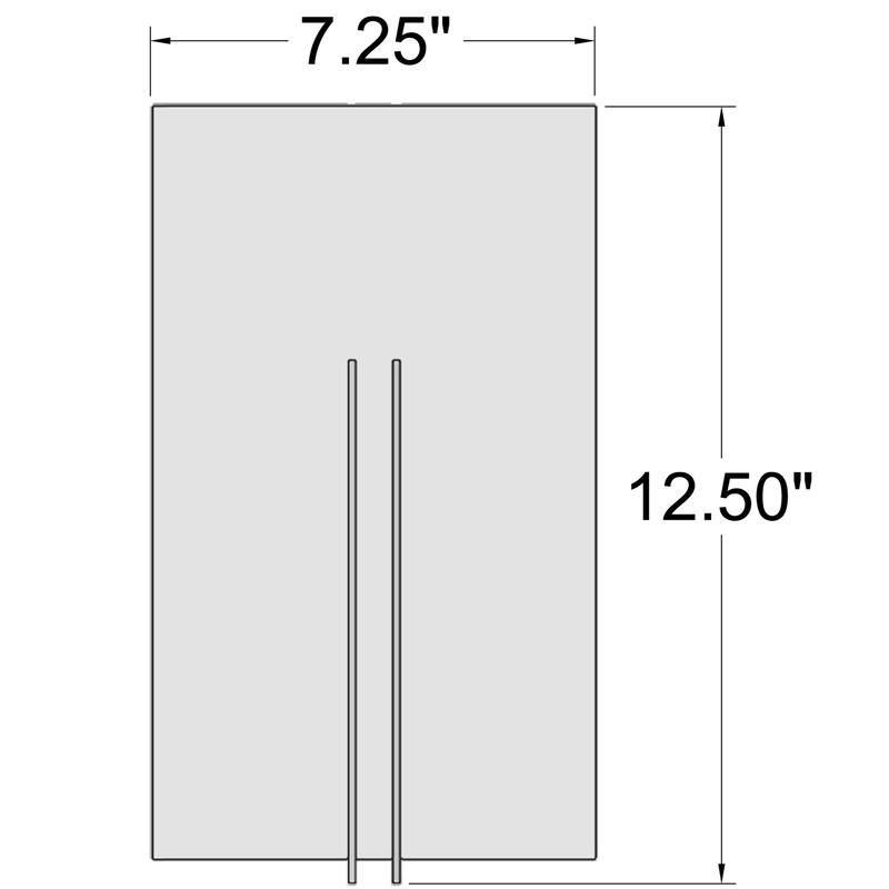 Prong Tall LED Wall Sconce - Matte Black