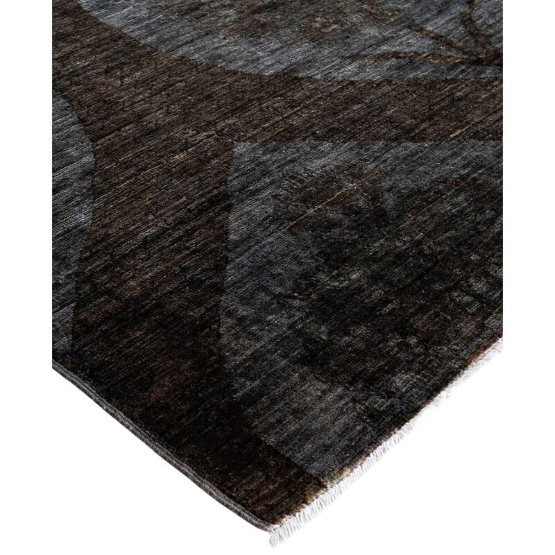 Overdyed One-of-a-Kind Hand-Knotted Area Rug - Brown - 11' 9" x 14' 5"