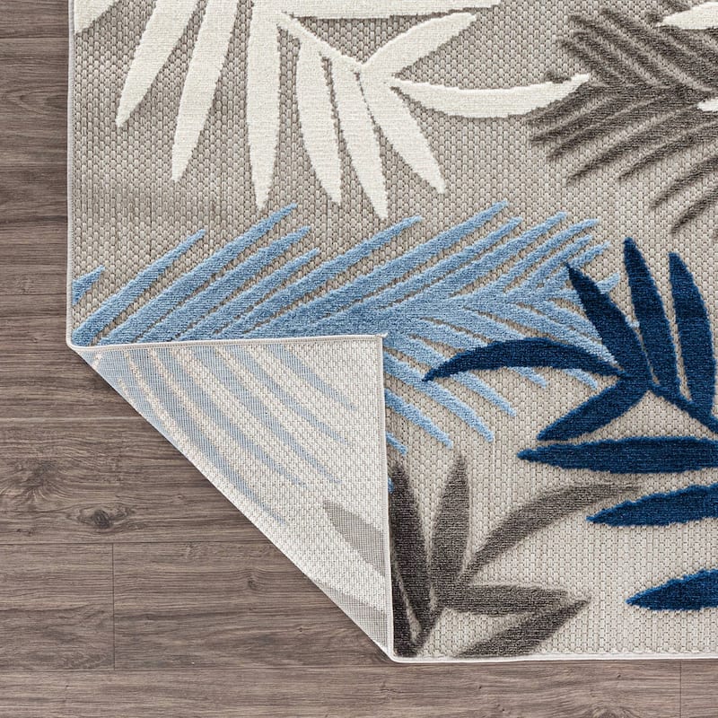 Evora Palm Frond Indoor/Outdoor Area Rug