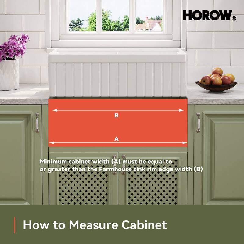 HOROW 33 in. Farmhouse/Apron-Front 50/50 Double Bowl White Fireclay Kitchen Sink with Workstation,Cutting Board,Grid, Strainer