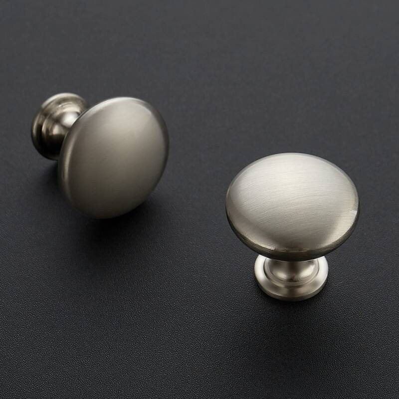 30 Pack Round Zinc Cabinet Knobs - 1.17"L x 1.13"W