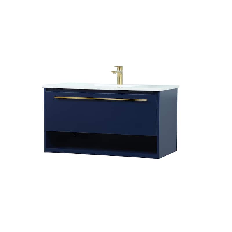 Brush 36 - 48 Inch Single Bathroom Vanity