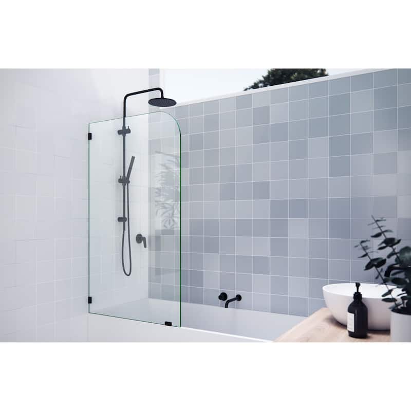 Glass Warehouse B-F-RAD-30 Solaris 58-1/4" High x 30" Wide Fixed - Oil Rubbed Bronze