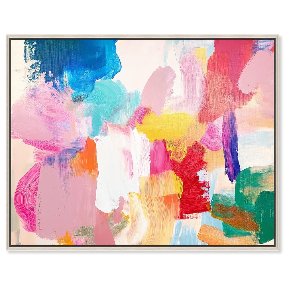 Pastel Riot II Colorful Canvas by Art Remedy