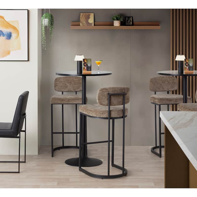 Mid-back Demi 30" Fixed-Height Barstool - Set of 2