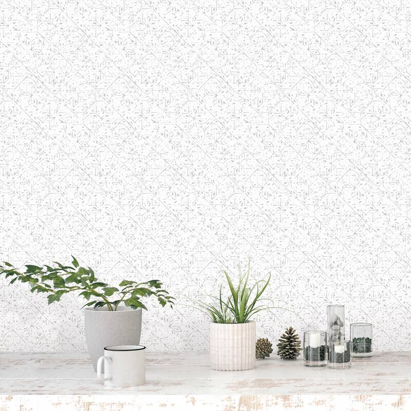 Galerie Wallcoverings Bazaar Floral Tangier Tile Non-woven Glitter Wallpaper Roll