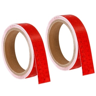 Reflective Tape, 2 Roll 15 Ft x 1-inch Safety Tape Reflector, Red - Bed ...