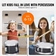preview thumbnail 5 of 12, Kids Drum Set, 3-Piece, 14 in Beginner Drum Set with Adjustable Throne Cymbal Pedal Two Pairs of Drumsticks - 14 in