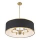 preview thumbnail 3 of 9, Minka Lavery 4586 Caprio 6 Light 33" Wide Multi Light Pendant with