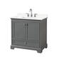 Option Dark Gray / Giotto Quartz Top / Polished Chrome