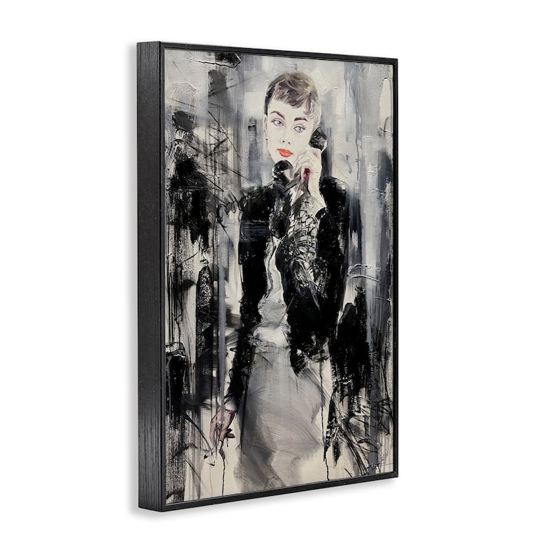 Stupell Classic Beauty Fashionista Framed Giclee Art Design By Lucille Lee