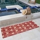 preview thumbnail 6 of 4, Licensed Disney Mickey Mouse Red/ Cream Modern Argyle Flatweave Indoor/ Outdoor Area Rug