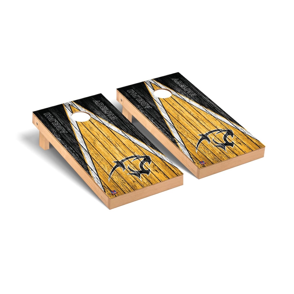 Adelphi Panthers Weathered Cornhole Board Set