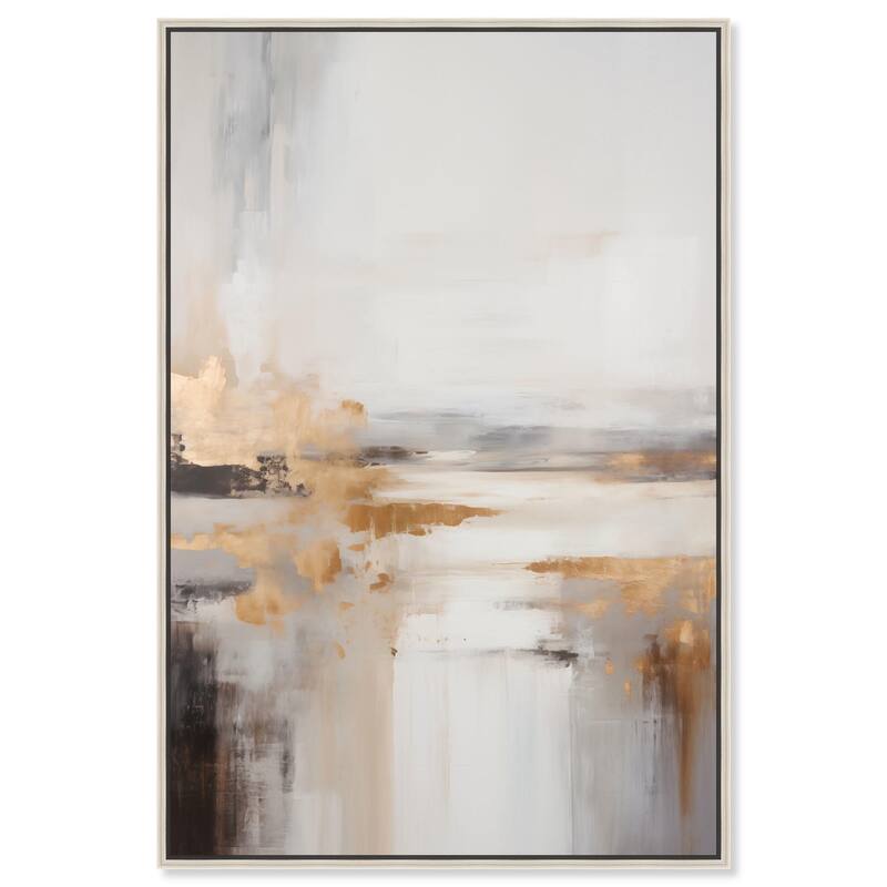 Glistening Stillness II Canvas by Art Remedy - Silver - 20" x 30"