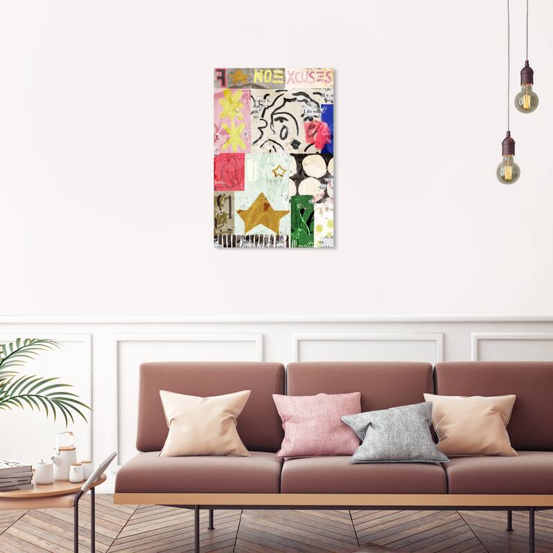 Wynwood Studio Canvas Abstract Peace Maker White Modern & Contemporary Wall Art Canvas Print - 20 x 30