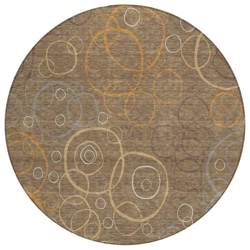 Machine Washable Indoor/ Outdoor Contemporary Nexus Chantille Rug
