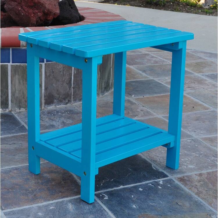 Luca 19.75" Rectangular Outdoor Patio Side Table