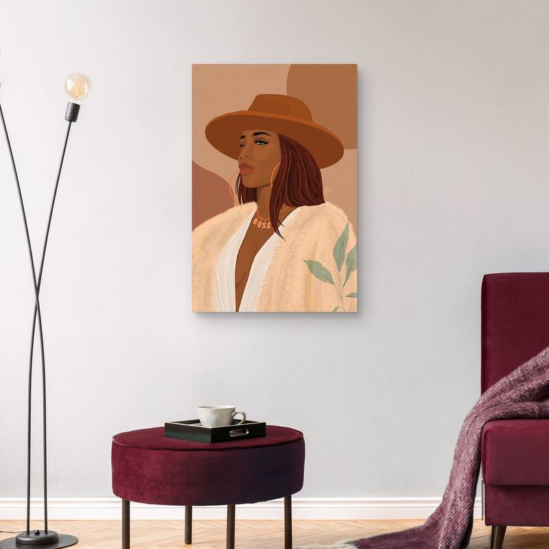 Like A Boss by Princella Canvas Art Print