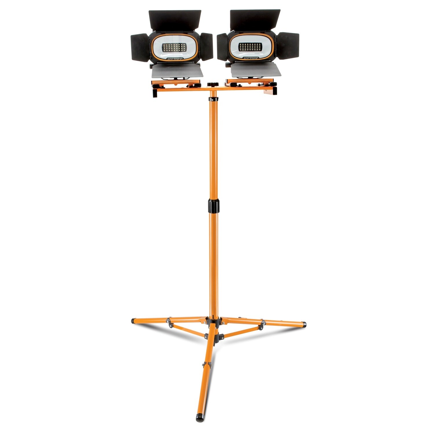 Shop Mastergrip 3000 Lumen Led Twin Head Worklight With Tripod Removable Wall Mount Overstock 15615234