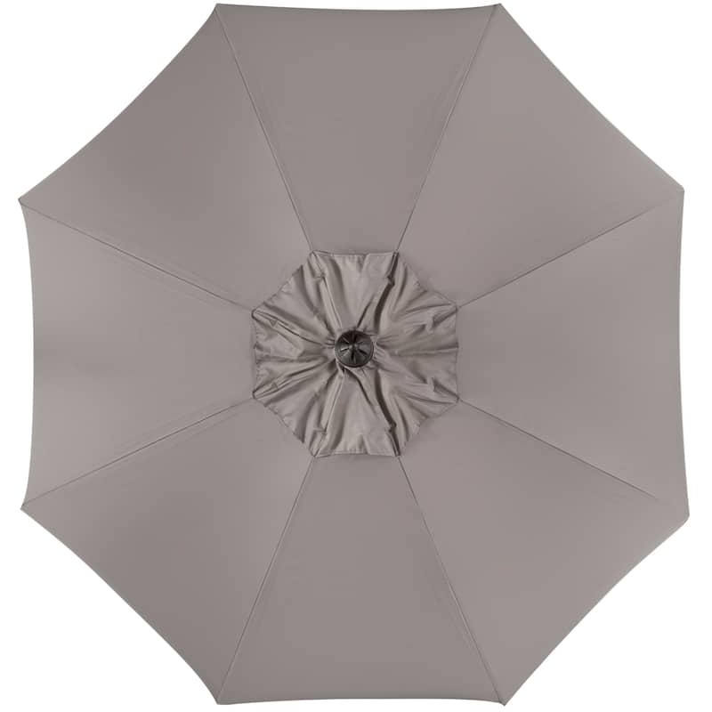 SAFAVIEH Antonije 9-Foot Crank Outdoor Umbrella