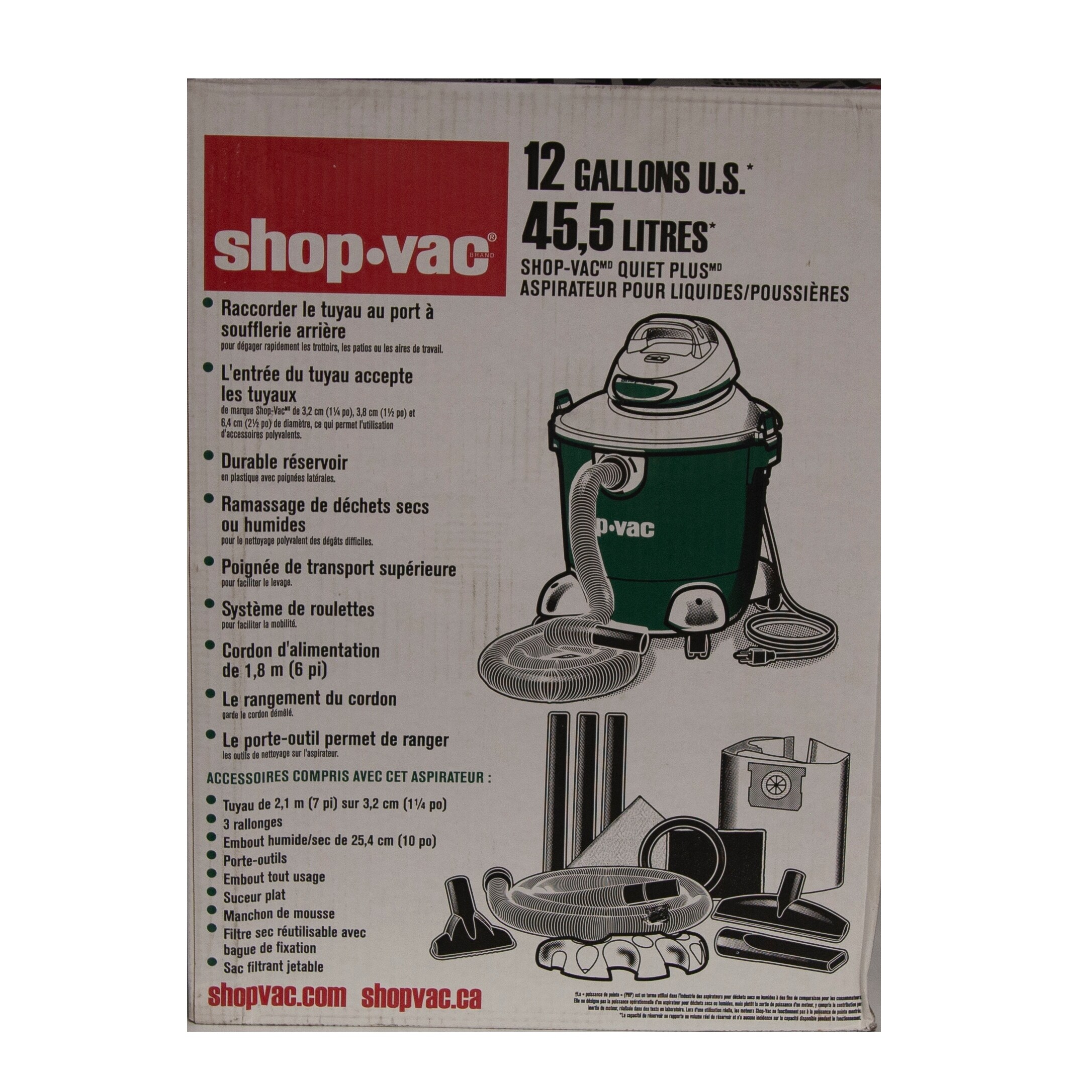 Shop Vac 8 Gallon 2.5 Peak HP Blower Vacuum N A