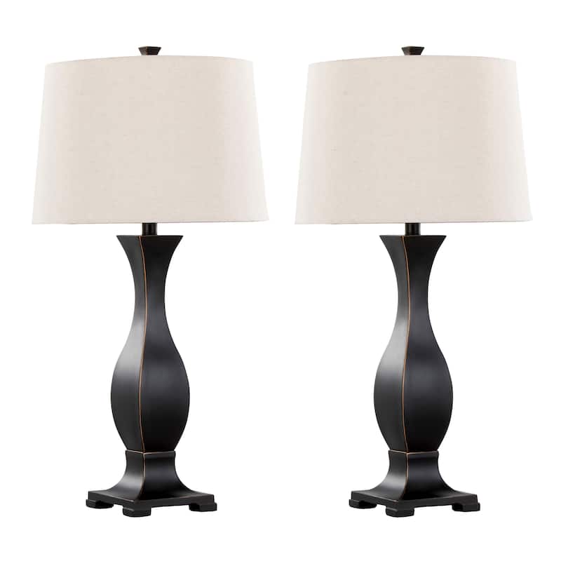 Porch & Den Ellul 29" Polyresin Table Lamp (Set of 2)