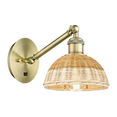 Innovations Lighting 317-1W-10-8 Bristol Natural II Sconce Bristol
