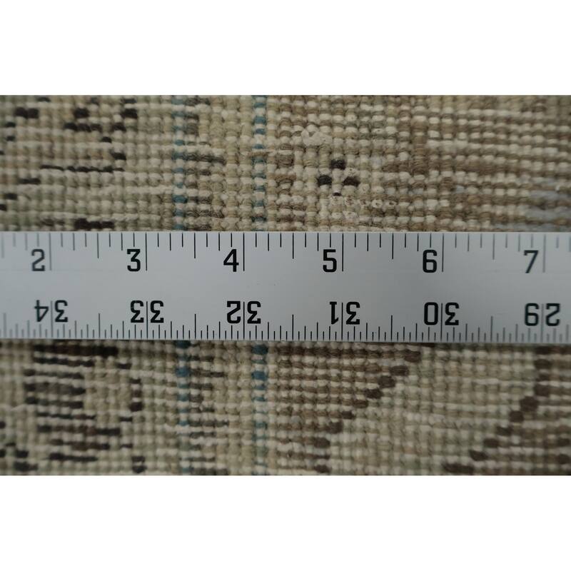 Hand Knotted Oriental 100% Wool Carpet Traditional Floral Beige & Ivories Tabriz Area Rug - 10' 11'' X 8' 3''