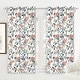 preview thumbnail 18 of 22, DriftAway Ada Floral Botanical Print Flower Leaf Lined Blackout Window Curtains 52" width x 63 " length - Multi