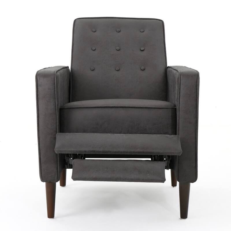 Single Recliner Chair Arm Chairs, Living Room Chair Adjustable Sofa Chair with Thick Cushion Tufted Upholstered Accent Chair