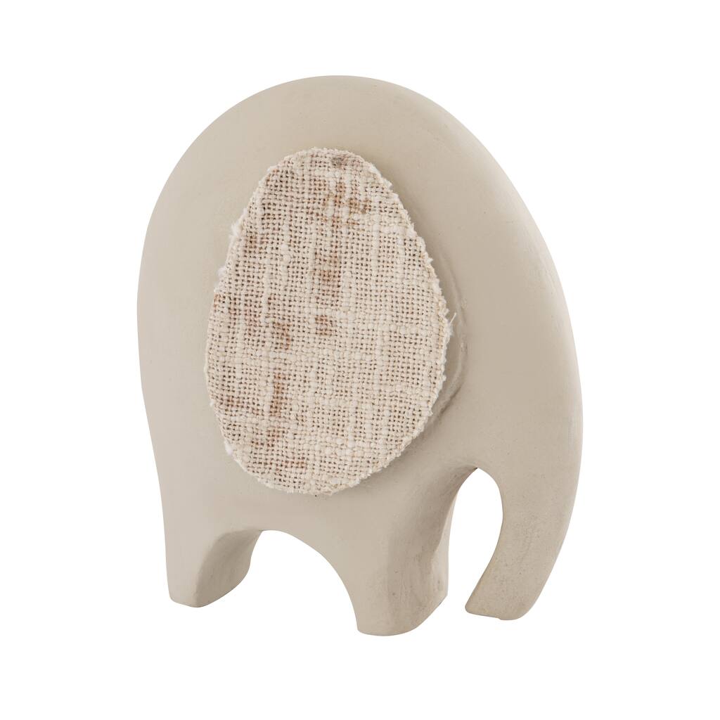 Elk Home Amigo Elephant Object - Cream