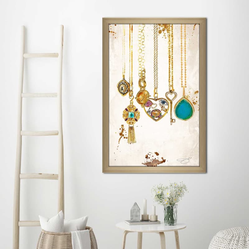 "Fashion Necklace 1" by Jodi Print on Acrylic