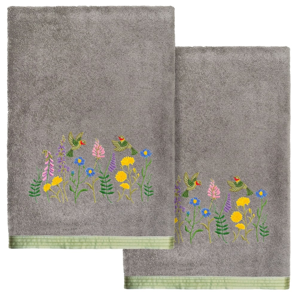 Authentic Hotel and Spa Turkish Cotton Hada 2 PC Bath Towel Set