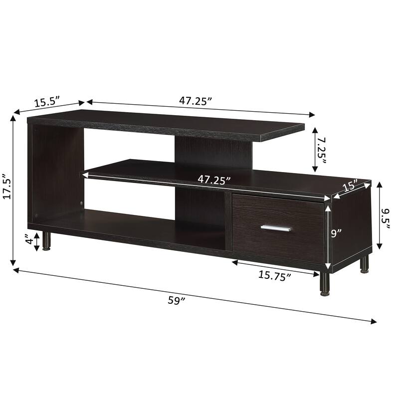 Convenience Concepts Seal TV Stand for TVs up to 65 Inches