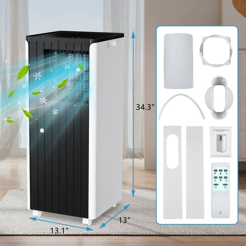 8000 Btu Portable Air Conditioner, with Remote Control