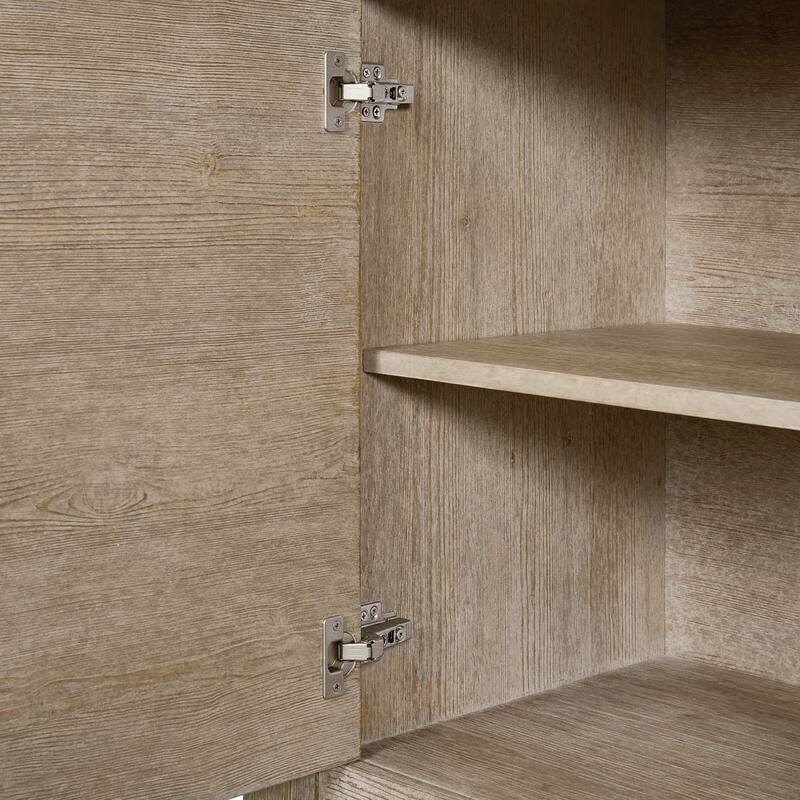 Nash 70" Hardwood Sideboard, Weathered Sand