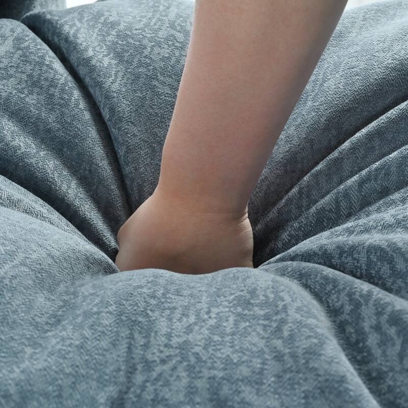 U-Shaped Sectional Sofa, Chenille Fabric Cloud Sofa, 6 Seater Sofa with Adjustable Armrest Pillow for Living Rooms, Office