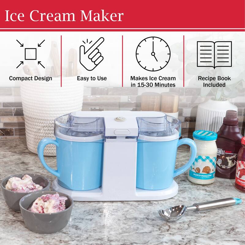 Ice Cream Maker - 2QT Ice Cream Machine by Classic Cuisine
