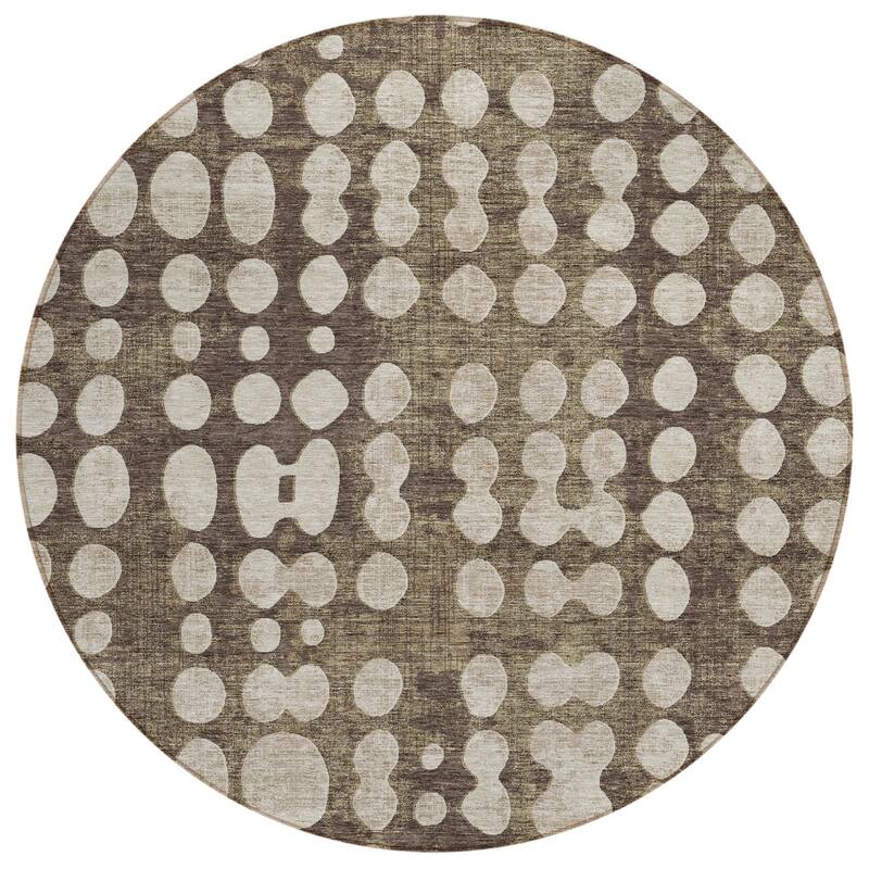 HomeRoots Abstract Transitional Rectangle Outdoor Rug