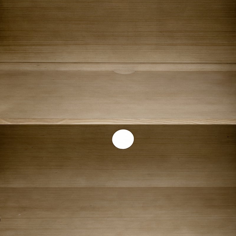 Wood Sideboard Cabinet with Semi-Circular Handles and Adjustable Shelves