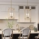 preview thumbnail 11 of 13, Dilley Modern Gold 4-Light Lantern Chandelier Island Pendant Lights for Kitchen Island
