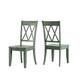 Option Antique Sage Green Chairs and Bench