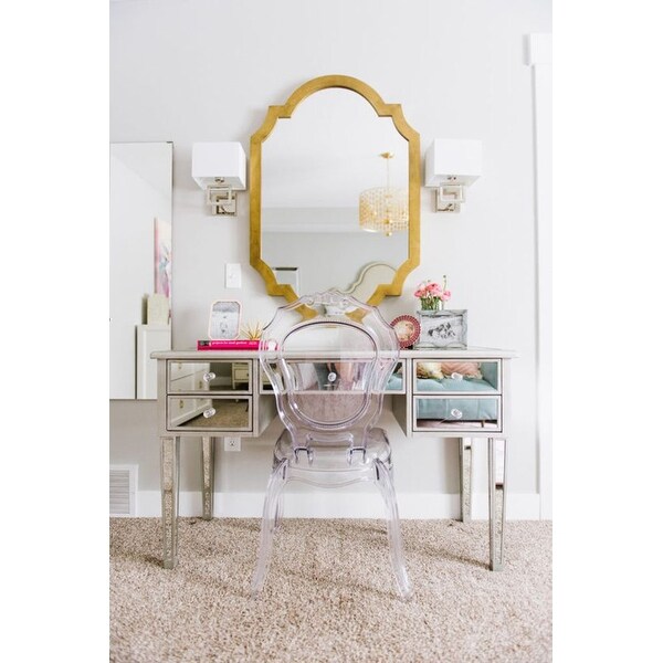 clear makeup chair