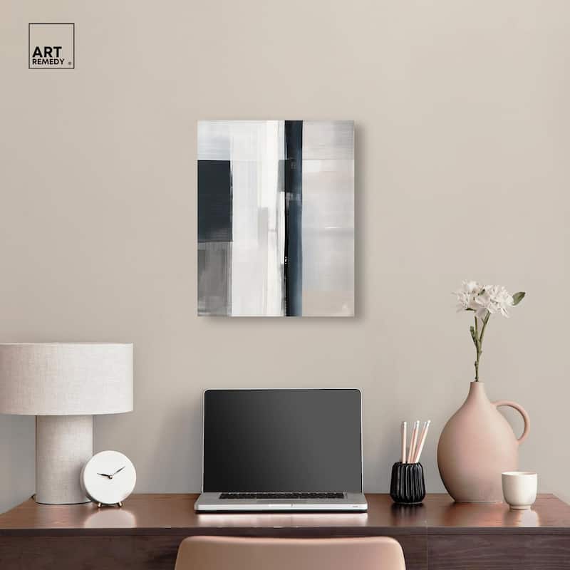 Blue Overlay Revisited Canvas by Art Remedy, Gallery Wrapped