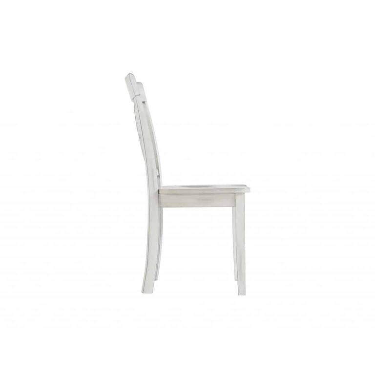 Jamestown Antique White Dining Chairs, Set of 2