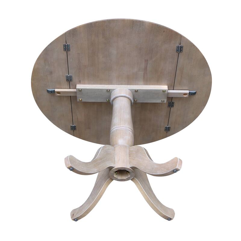 42 in. Round Dual Drop Leaf Dining Table